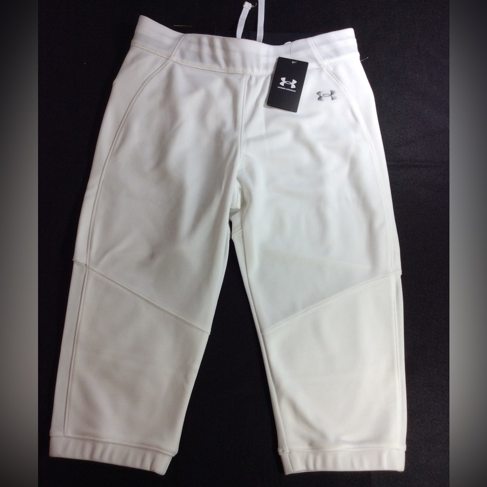 Under Armour White Women’s ' Utility Softball Pans SZ M. NWT